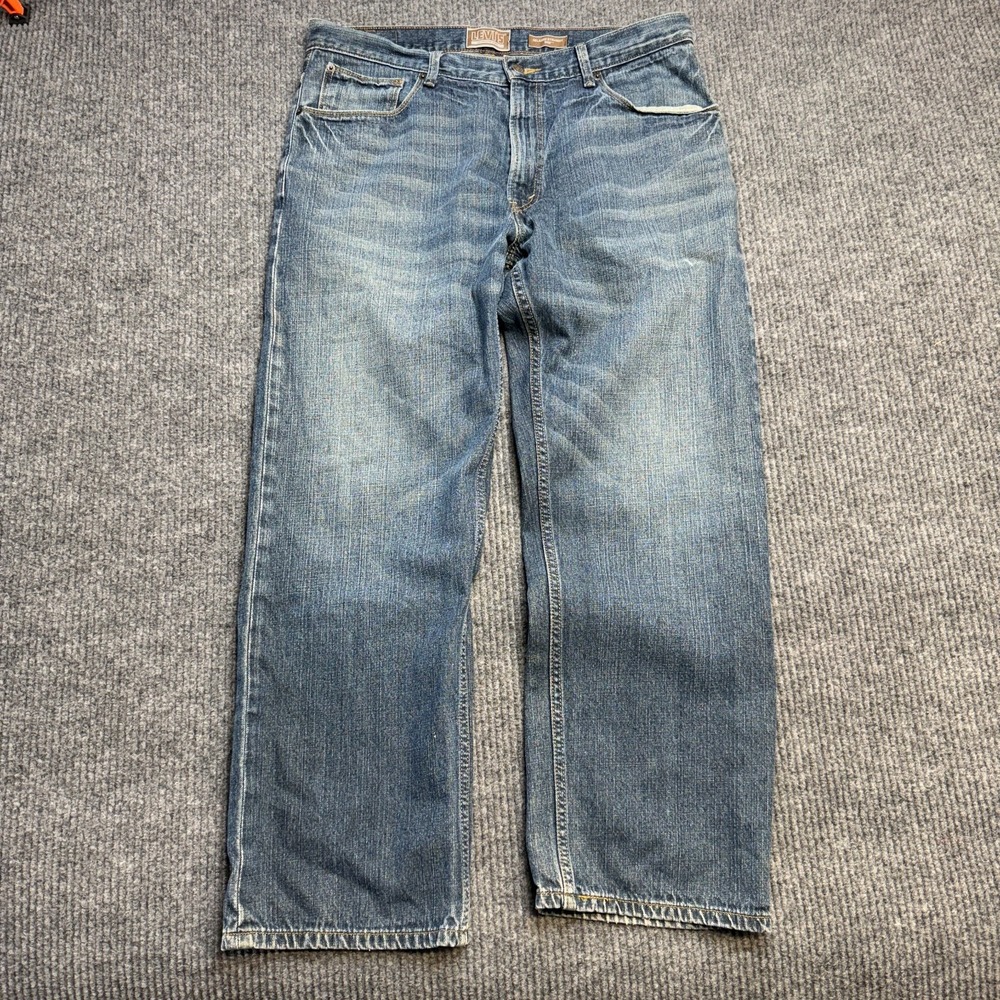 Levis Jeans Mens 36x30 (34x29) Blue 559 Relaxed Straight Loose Y2K Whisker Denim